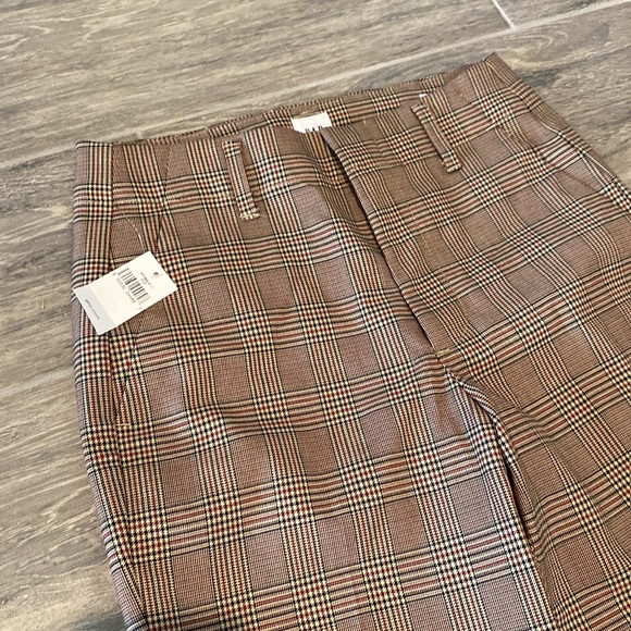 GAP Plaid Trousers in Brown and Black - Picture 1 of 9